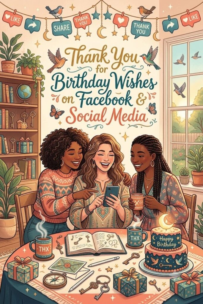 Thank You for Birthday Wishes on Facebook & Social Media