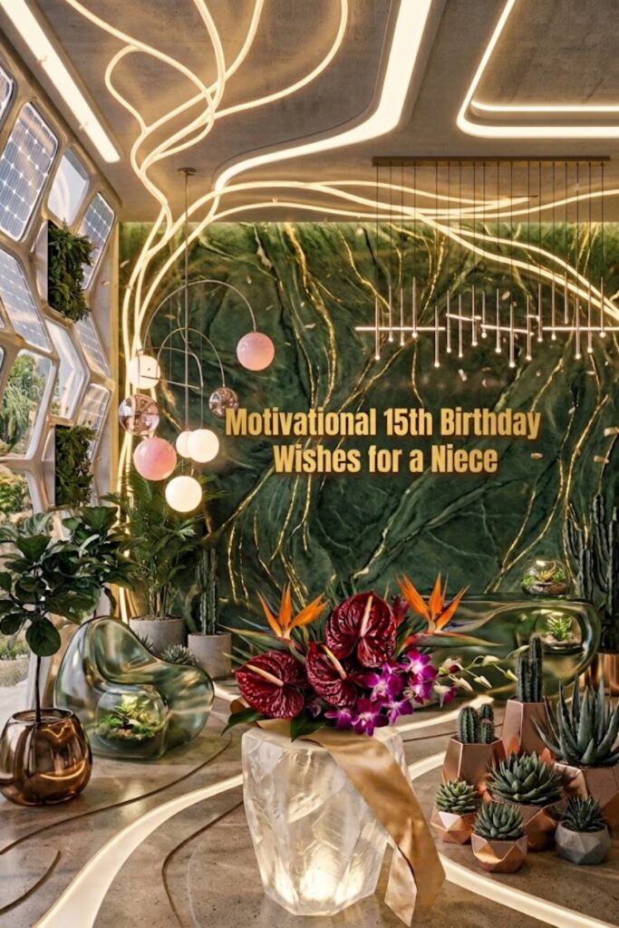 Motivational 15th Birthday Wishes for a Niece