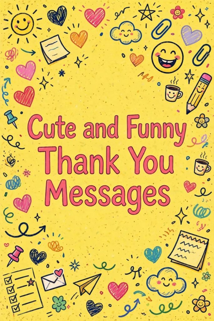 Cute and Funny Thank You Messages