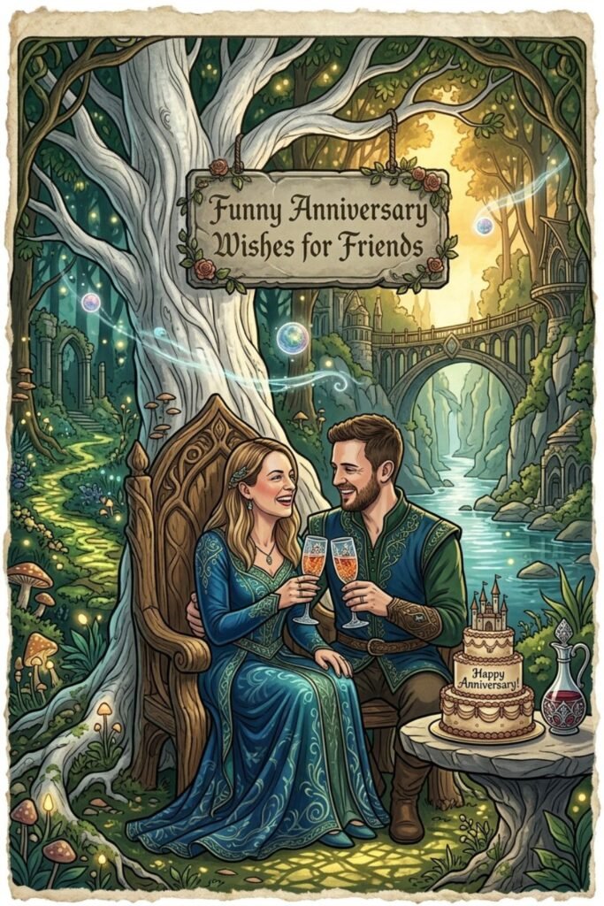 Funny Anniversary Wishes for Friends
