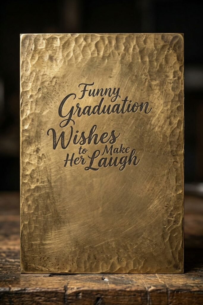 Funny Graduation Wishes to Make Her Laugh