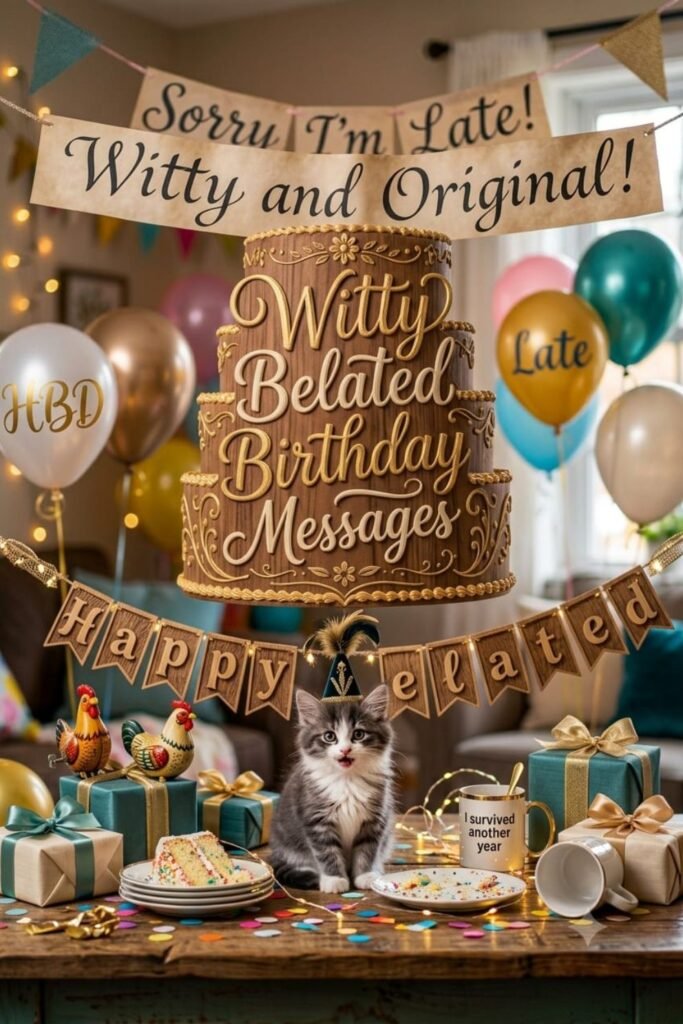 Witty Belated Birthday Messages