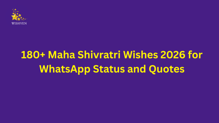 180+ Maha Shivratri Wishes 2026 for WhatsApp Status and Quotes