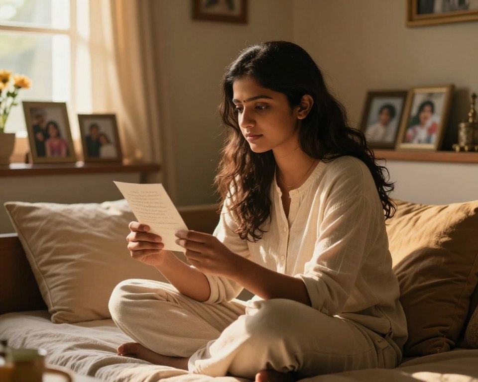 A daughter recalls her mother's advice in a note