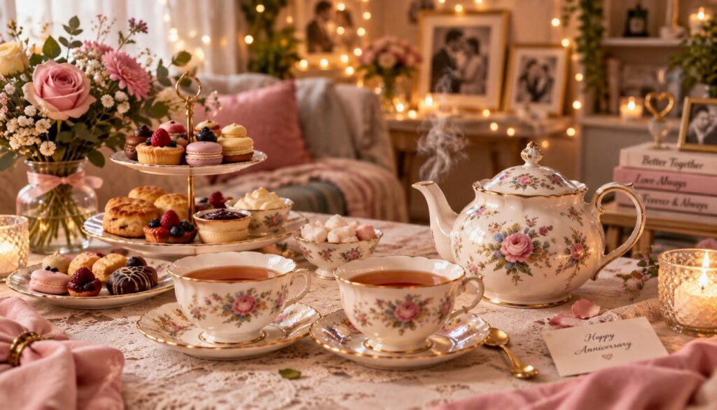 Shared tea routine adds a personal touch to an anniversary message Shared tea routine adds a personal touch to an anniversary message